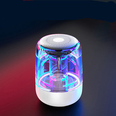 Portable Bluetooth Speaker - Powerful Bass with Colorful LED Lights & Radio