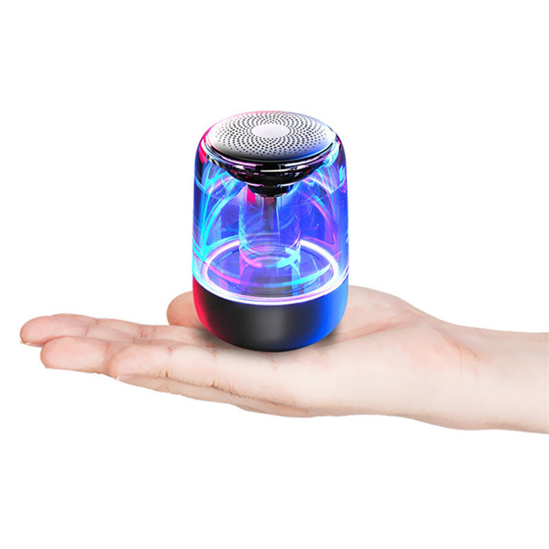 Portable Bluetooth Speaker - Powerful Bass with Colorful LED Lights & Radio