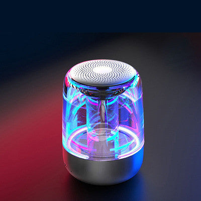 Portable Bluetooth Speaker - Powerful Bass with Colorful LED Lights & Radio